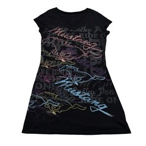 Ford Mustang Women's Mustang Racing Graphic T Shirt Mini Dress Size Small 16x30